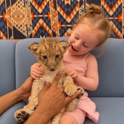Rencontre avec un lionceau à Hurghada